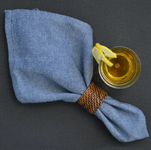 Load image into Gallery viewer, Chevroni Blue Napkin (Set of 4)
