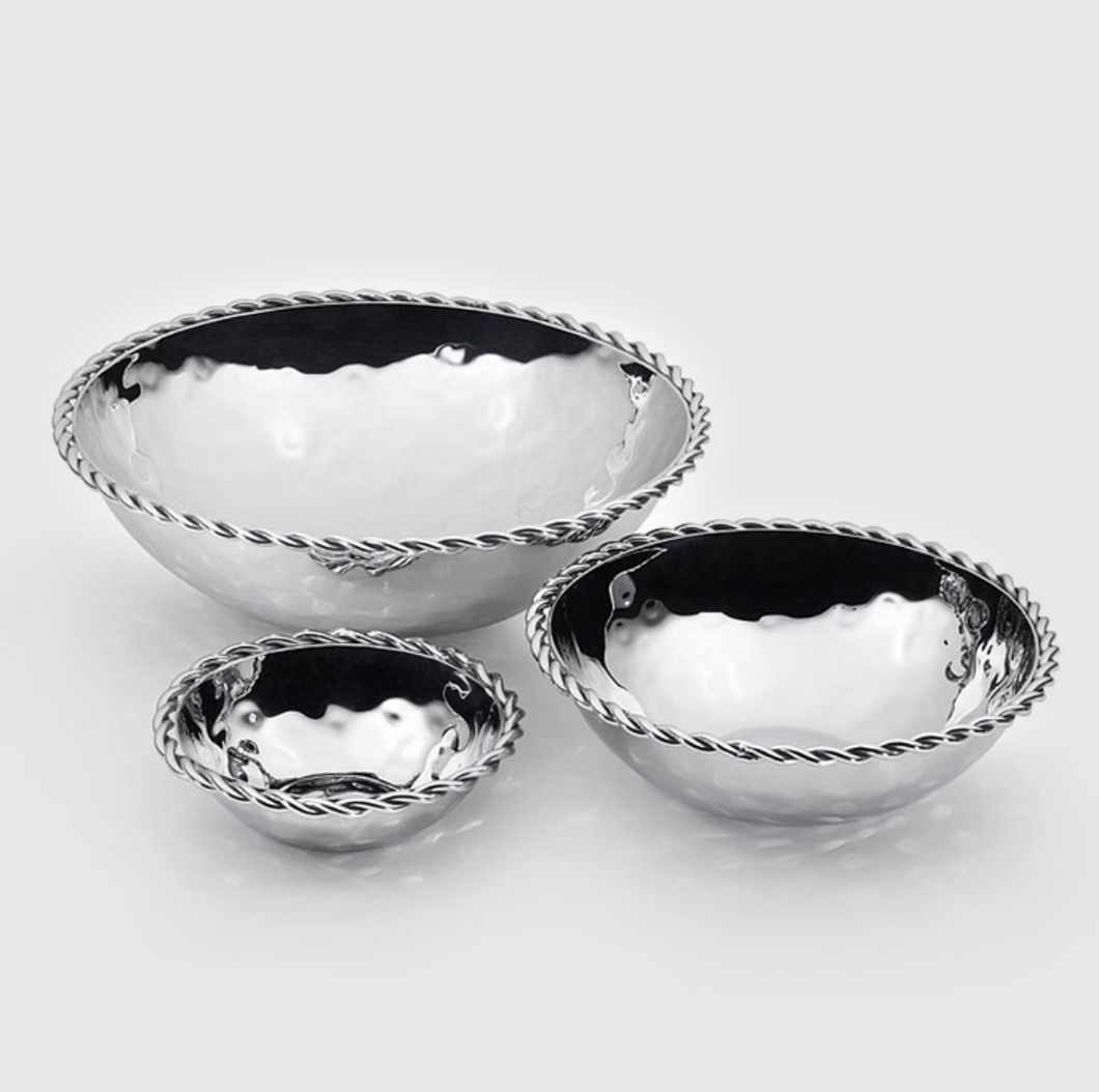 Paloma Round Bowl with Braided Wire