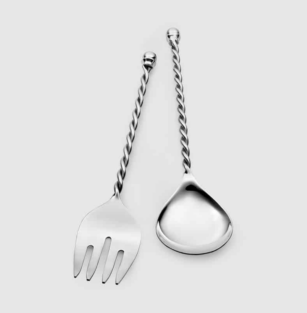 Paloma Salad Set w/ Braided Wire 10½”L