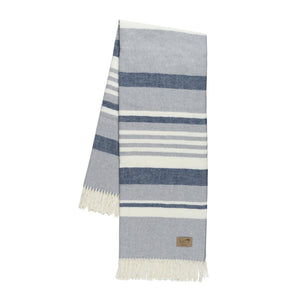 Blue And Light Gray Portside Italian Throw